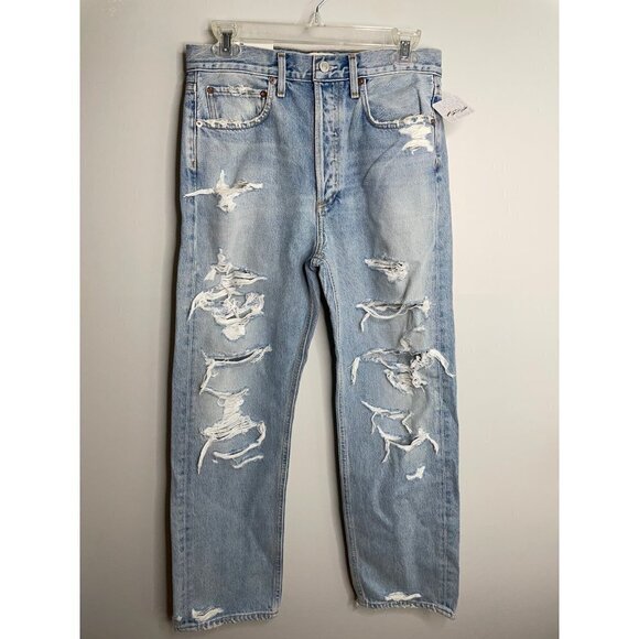 Agolde 90's Mid Rise Loose Fit in Unhinged Size 27 NWT $228 - Picture 4 of 10